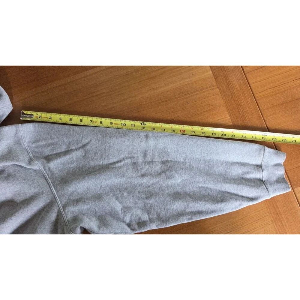 Carhartt Men's Grey Hooded Jacket Size 3XL Loose Fit